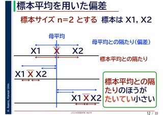 2020年度春学期　統計学
A.Asano,KansaiUniv.
/ 3312
 