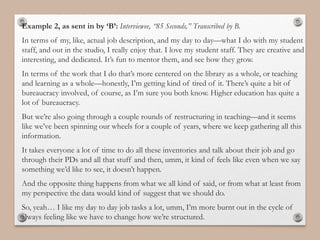 Tips on Transcribing Qualitative Interviews | PPT