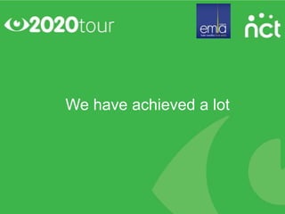 We have achieved a lot
 