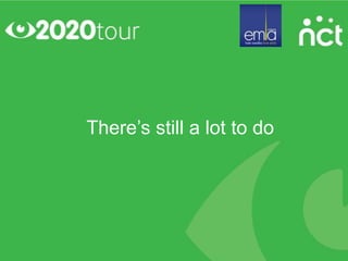 There’s still a lot to do
 