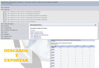 DESCARGA
Y
EXPORTAR