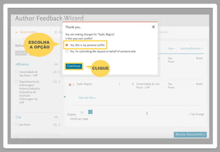 CLIQUE
ESCOLHA
A OPÇÃO