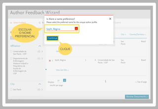 ESCOLHA
O NOME
PREFERENCIAL
CLIQUE
 