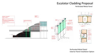 Perforated Metal Detail
Exterior Panel Installation Option
Perforated Metal Panel
Escalator Cladding Proposal
 