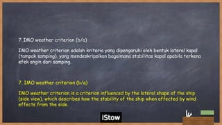 IMO Criteria on Ship Stability | PDF