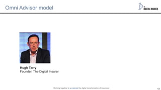 12
Omni Advisor model
Hugh Terry
Founder, The Digital Insurer
Working together to accelerate the digital transformation of...
