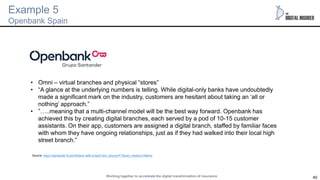 40
I am sure you can think of more examples
Example 5
Openbank Spain
Source: https://santander.ft.com/fintech-with-a-face?...