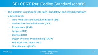 Secure Coding in Perl | PPT