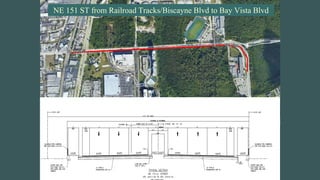 NE 151 ST from Railroad Tracks/Biscayne Blvd to Bay Vista Blvd
 