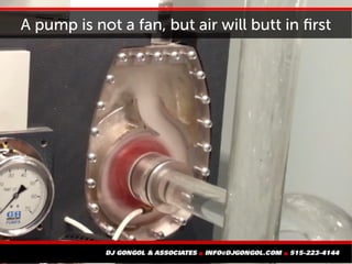 A pump is not a fan, but air will butt in first
 