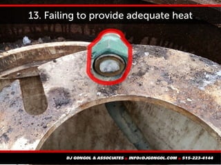 13. Failing to provide adequate heat
 