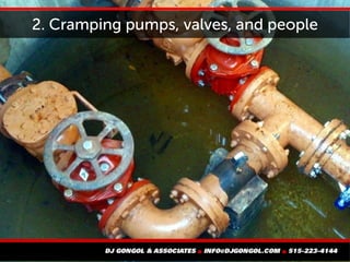 2. Cramping pumps, valves, and people
 