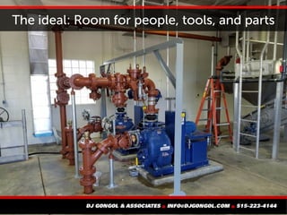 The ideal: Room for people, tools, and parts
 