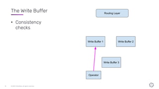 The Write Buffer
• Consistency
checks
 
