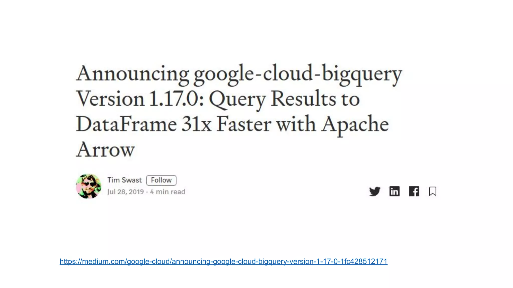 https://medium.com/google-cloud/announcing-google-cloud-bigquery-version-1-17-0-1fc428512171
 