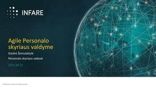 ©2020 Infare Solutions A/S. All rights reserved.
Agile Personalo
skyriaus valdyme
Giedrė Žemulaitytė
Personalo skyriaus vadovė
2021 04 22
 