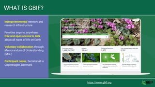 The role of biodiversity informatics in GBIF, 2021-05-18 | PDF
