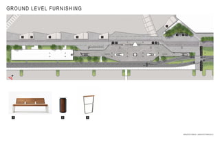 N
1
1 1
1
2 3
3
3
3
3
3
3
3
3
1
2 2
2
1
1
2 1
1
1
ARQUITECTONICA / ARQUITECTONICAGEO
GROUND LEVEL FURNISHING
 