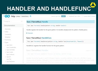 HANDLER AND HANDLEFUNC
 