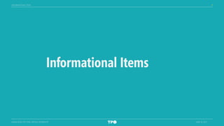 4
MIAMI-DADE TPO TARC VIRTUAL WORKSHOP JUNE 16, 2021
Informational Items
INFORMATIONAL ITEMS
 