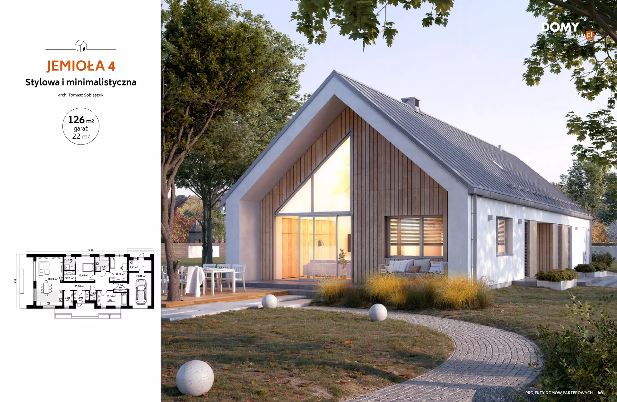 Projekty domów parterowych katalog DOMY w Stylu 6/2021 PPT