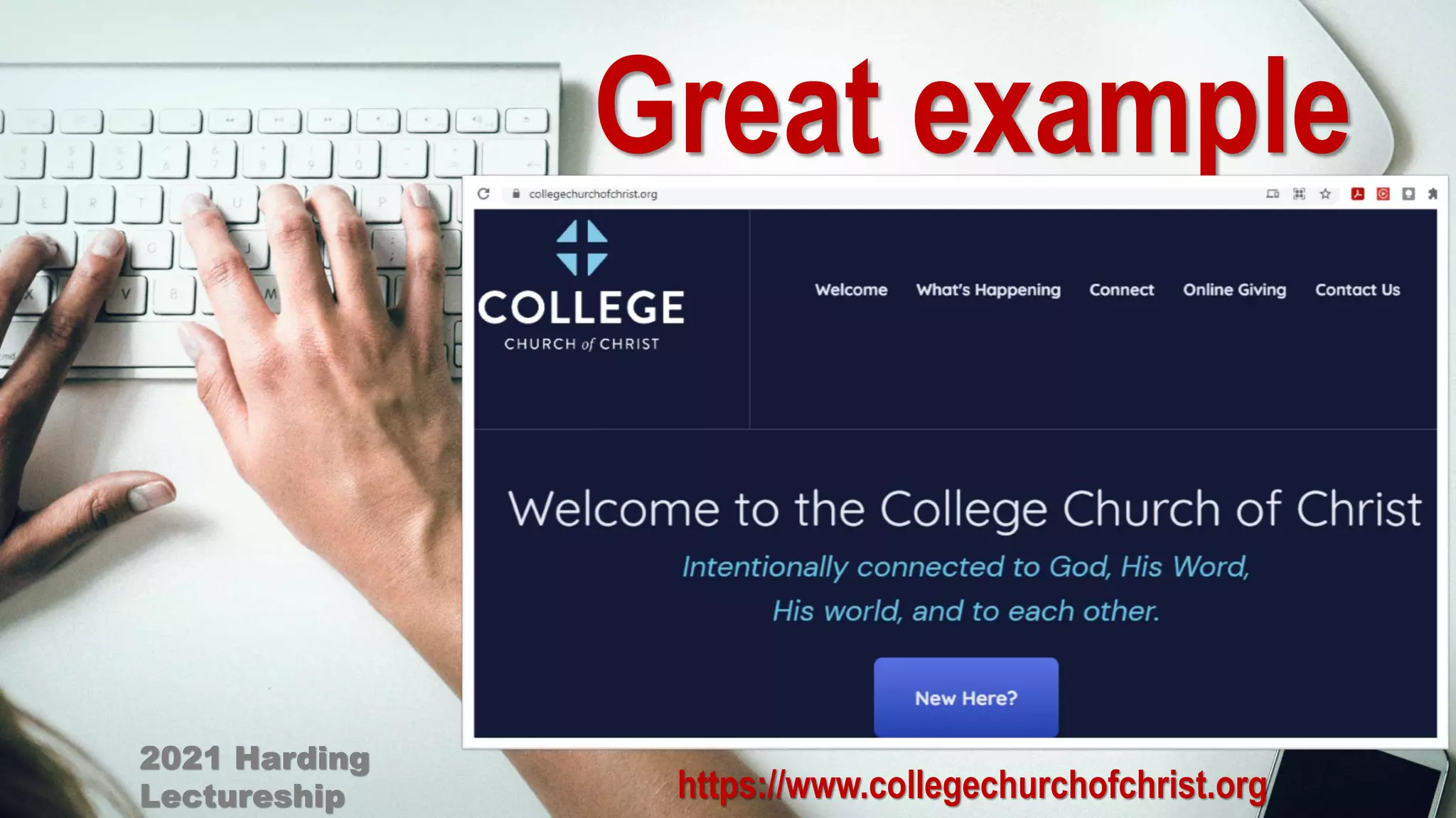 Harding Lectureship Simply Effective Church Websites