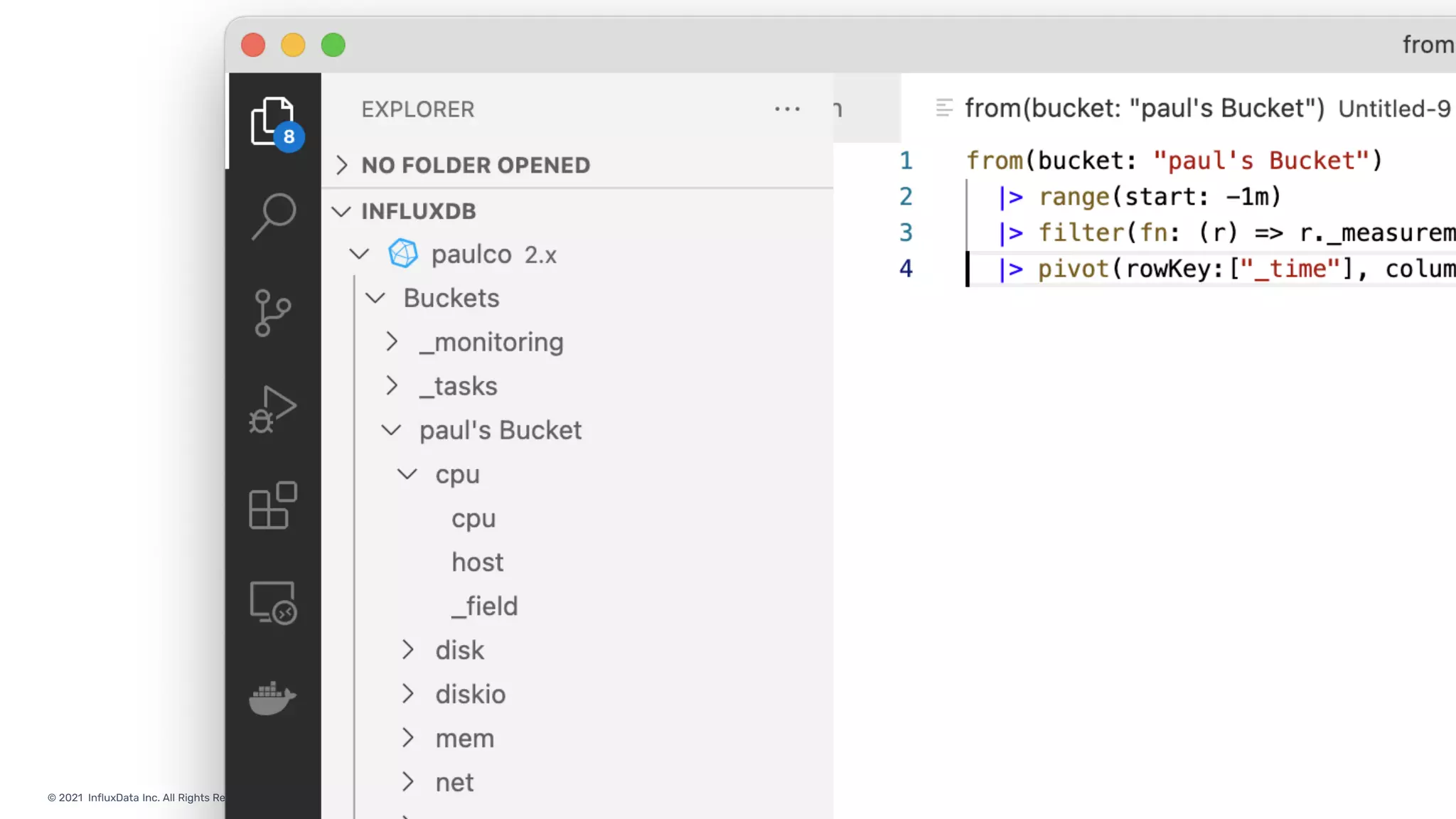 © 2021 InfluxData Inc. All Rights Reserved.
 