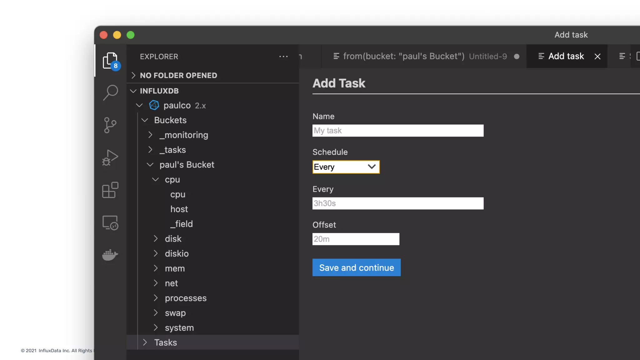 © 2021 InfluxData Inc. All Rights Reserved.
 