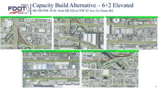 Capacity Build Alternative – 6+2 Elevated
SR 948/NW 36 St. from SR 826 to NW 42 Ave./Le Jeune Rd.
16
 