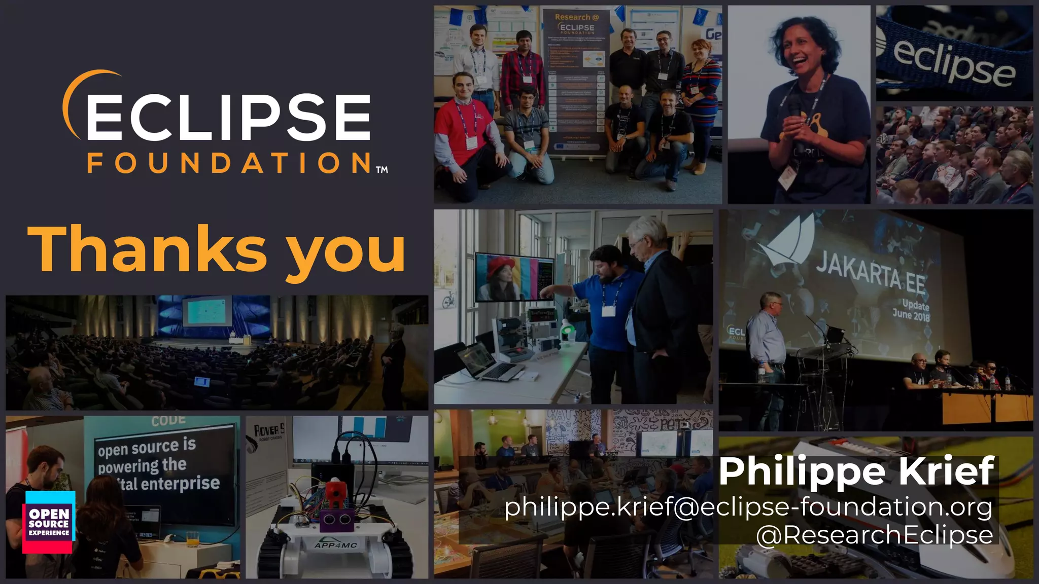 18
Thanks you
Philippe Krief
philippe.krief@eclipse-foundation.org
@ResearchEclipse
 