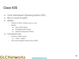 CCNA : Intro to Cisco IOS - Part 1 | PDF