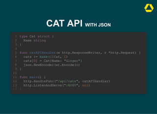 entwickler.de Go Day: Go Web Development 101 | PPT
