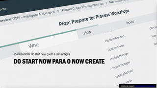 DO START NOW PARA O NOW CREATE
só vai lembrar do start now quem é das antigas
Crédito da imagem: Now Create First Call Deck
 