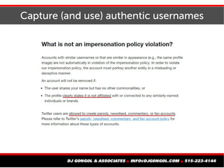 Capture (and use) authentic usernames
 