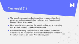 The model (1)
u The model was developed using existing research data, best
practices, and operational data collected from ...