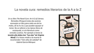 Biblioterapia, el poder curativo de la lectura | PPTX