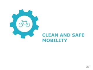 25
CLEAN AND SAFE
MOBILITY
 
