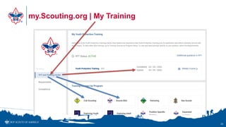 my.Scouting.org | My Training
20
 