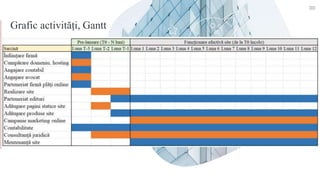 Grafic activități, Gantt
30
 