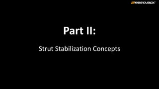 Part II:
Strut Stabilization Concepts
 