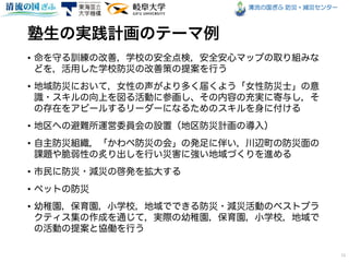 清流の国ぎふ 防災・減災センター
•
•
•
•
•
•
•
11
 