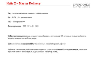 Кейсы CPAExchange 2021 | PPT