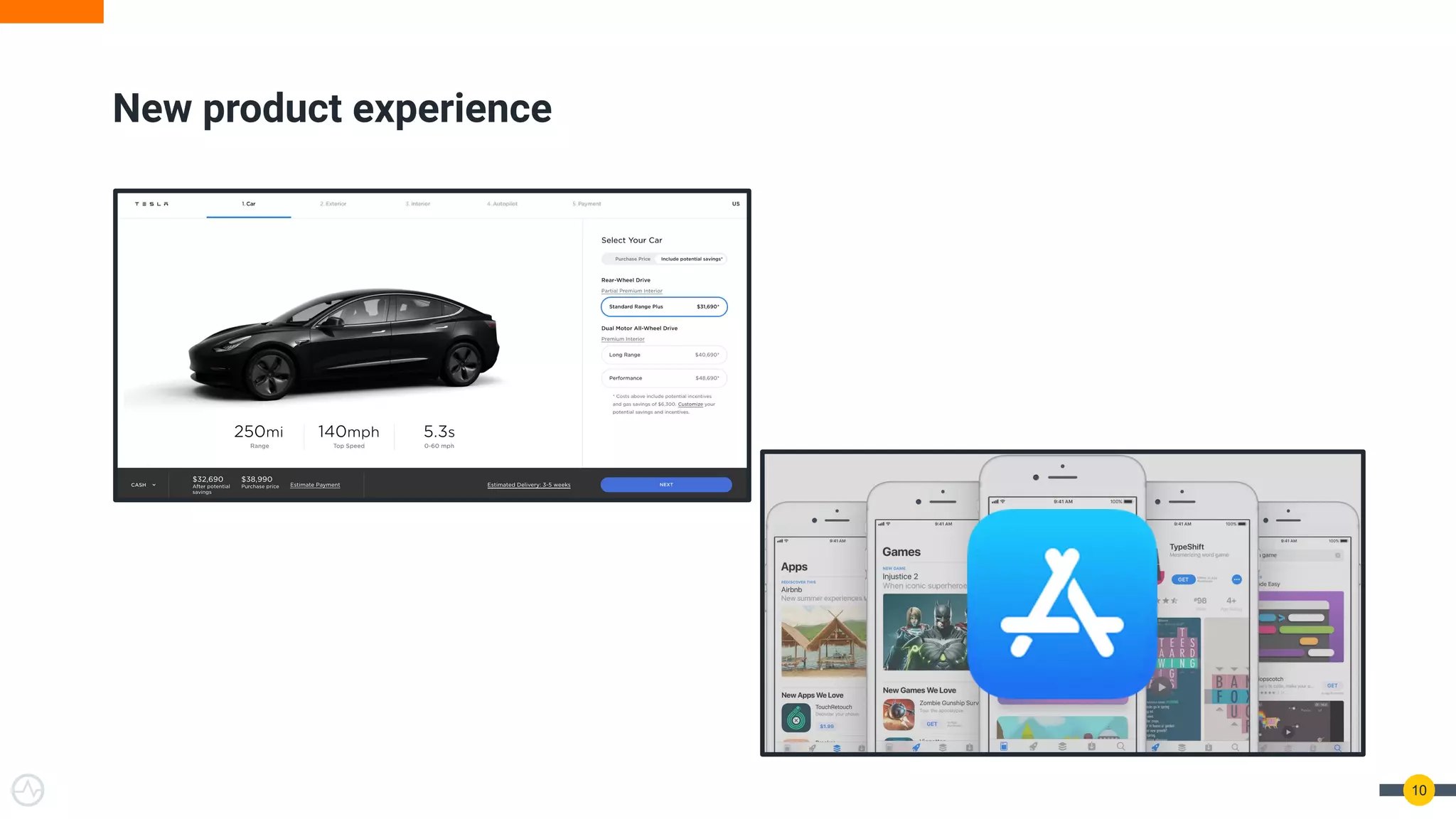 10
New product experience
 