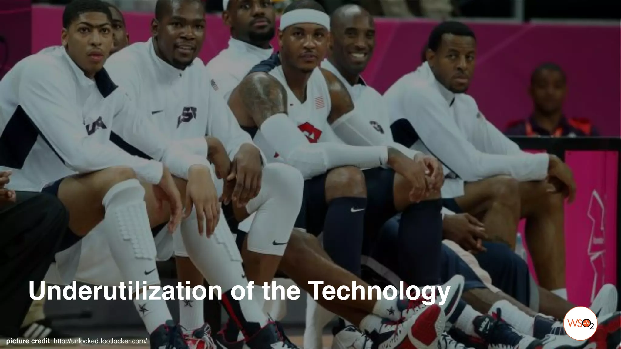 picture credit: http://unlocked.footlocker.com/
Underutilization of the Technology
 