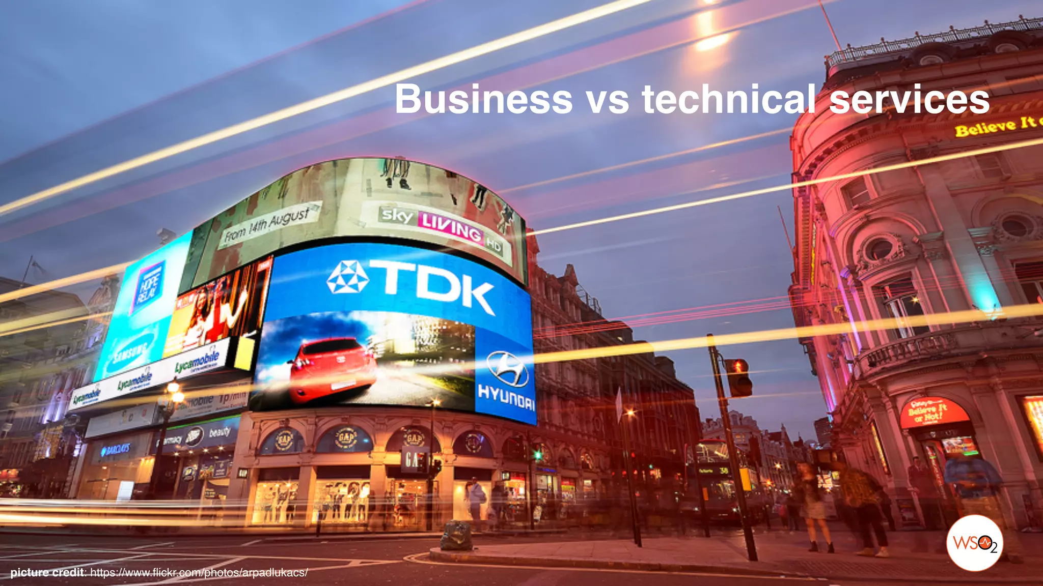 Business vs technical services
picture credit: https://www.flickr.com/photos/arpadlukacs/
 