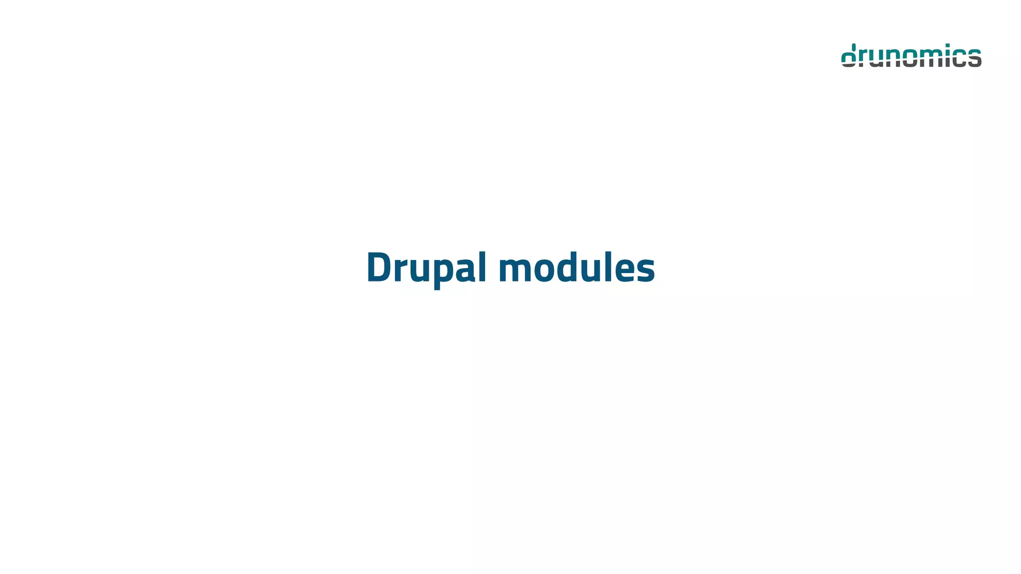 Drupal modules
 
