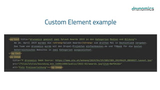 Custom Element example
 