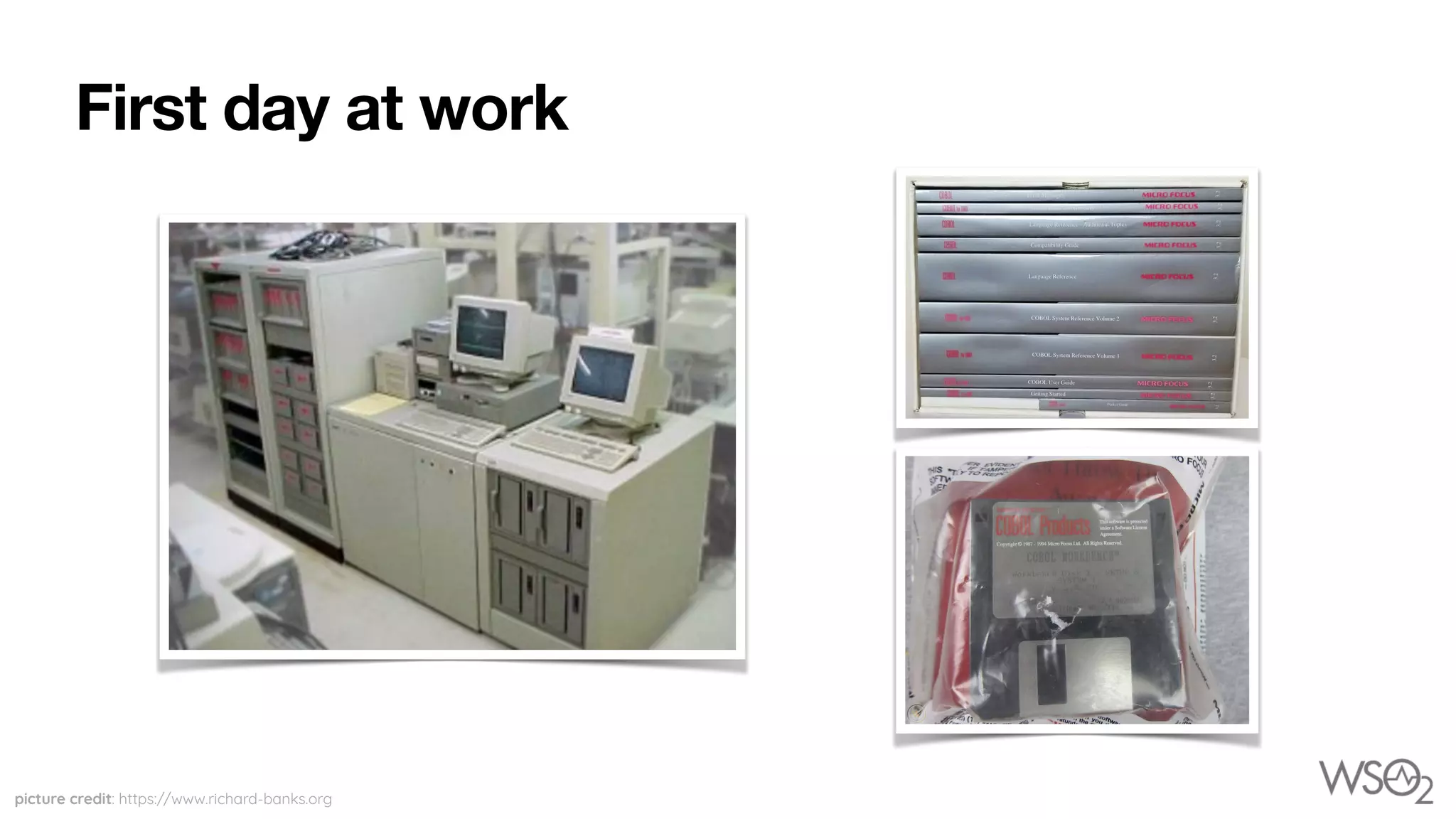 First day at work
picture credit: https://www.richard-banks.org
 