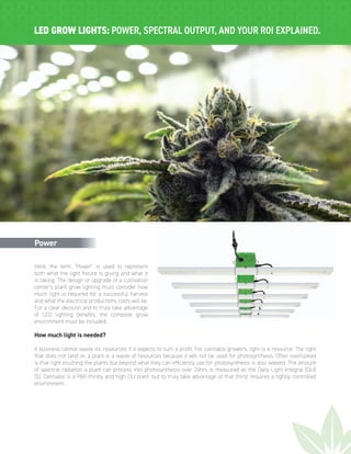 LED Grow Lights: Power, Spectral Output, & ROI Explained | PDF