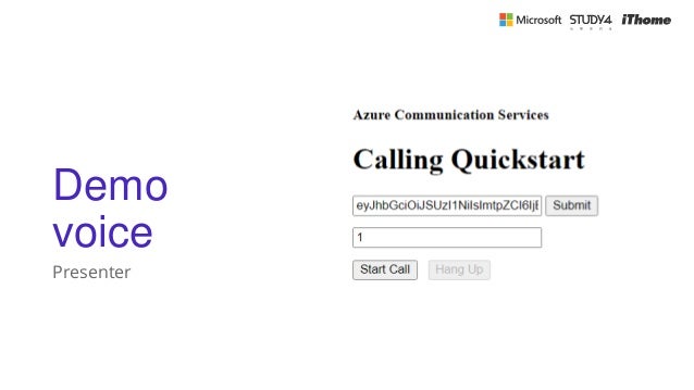 Demo
voice
Presenter
 